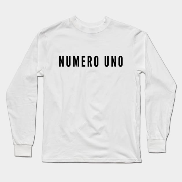 NUMERO UNO Long Sleeve T-Shirt by boldstuffshop